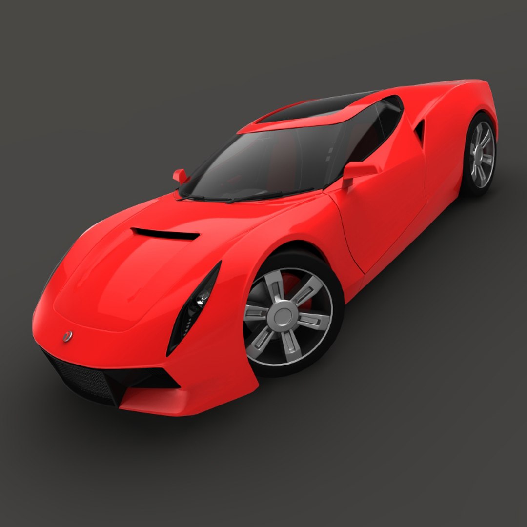 3d model of generic motors sport coupe