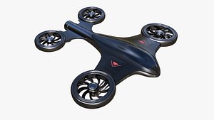 3D model drone copter quad