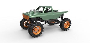 Diecast Mud truck 2 Scale 1 to 25 model