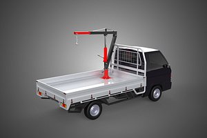 SWIVEL JIB CRANE WINCH HOIST FLATBED TRUCK PICKUP TRAILER HAUL 3D model
