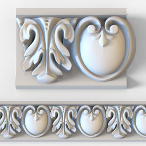 3D ionic molding frieze decor