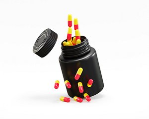 Medicine jar with Pill Bottle