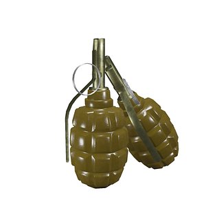 Grenade F1 Low-poly 3D model 3D