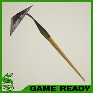 Low Poly Spade Hoe