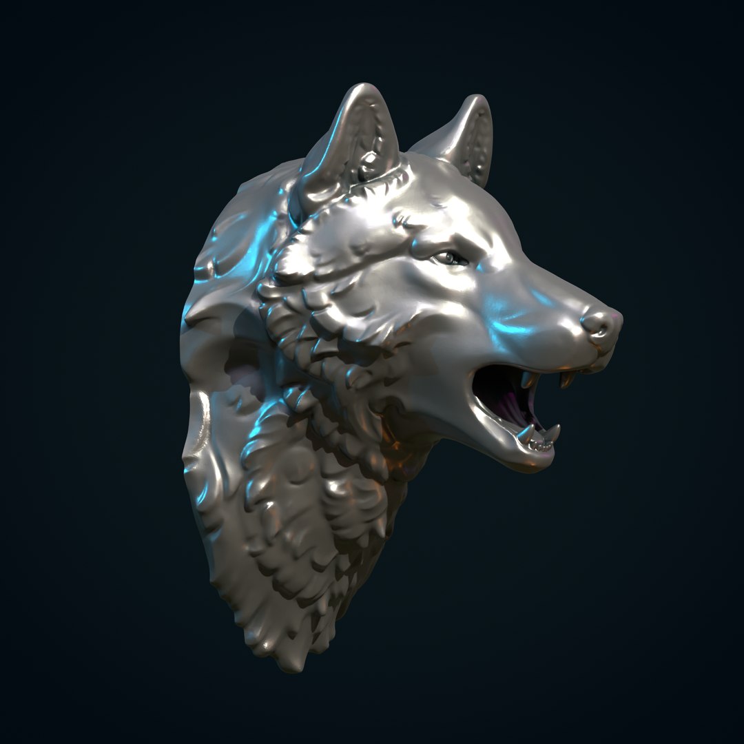 Wolf Head Printable 3D - TurboSquid 2028945