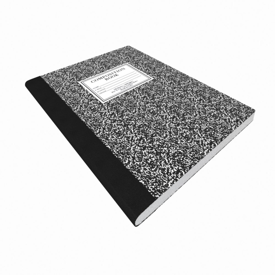 3d Model Composition Notebook