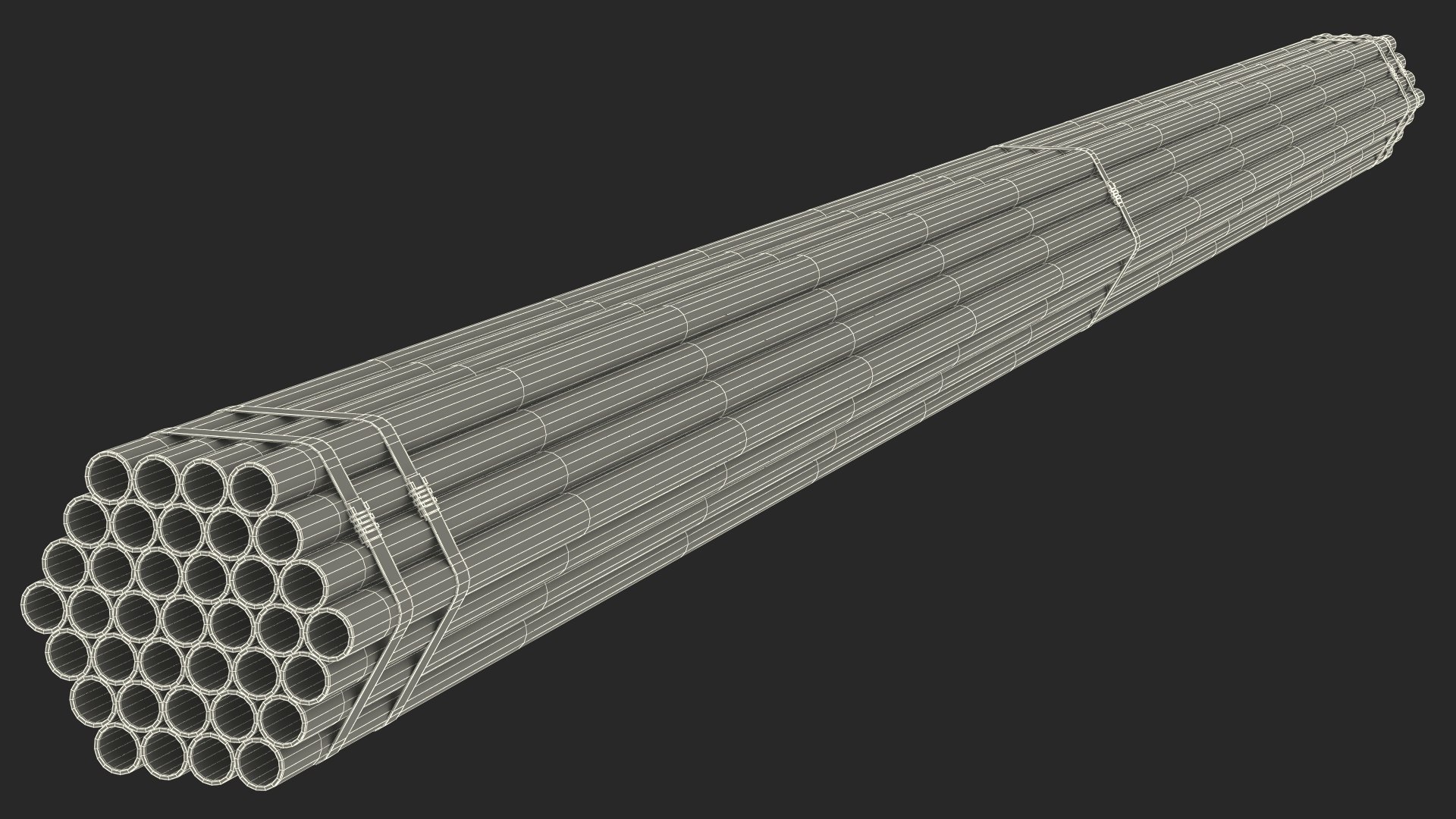 Steel Pipes Bundle 6 Meters 3D Model TurboSquid 2211542
