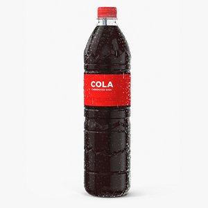 Chilled Soft Drink Cola in Condensation Bottle
