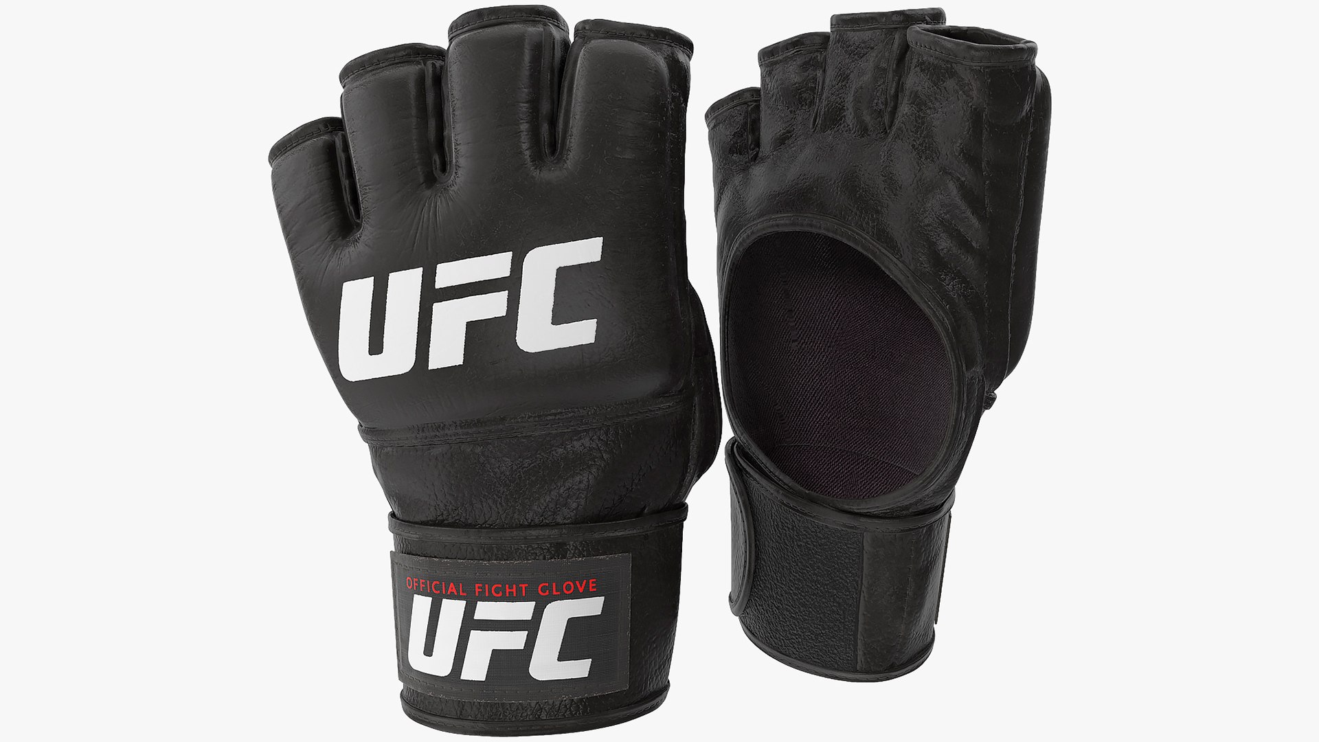 UFC Official Leather Fight Gloves 3D model preview