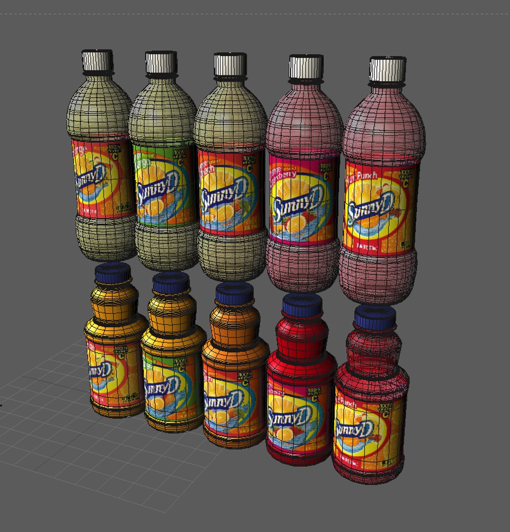 C4d Bottles Sunny D