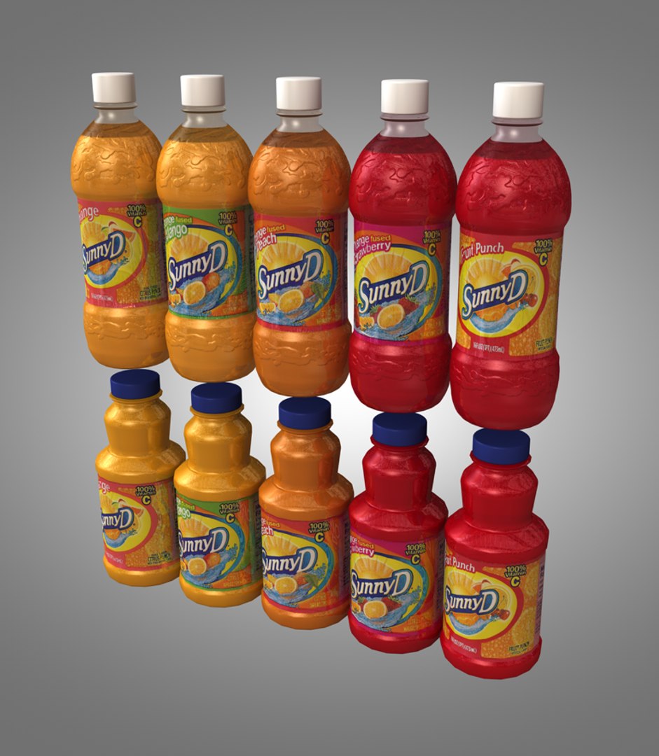 C4d Bottles Sunny D