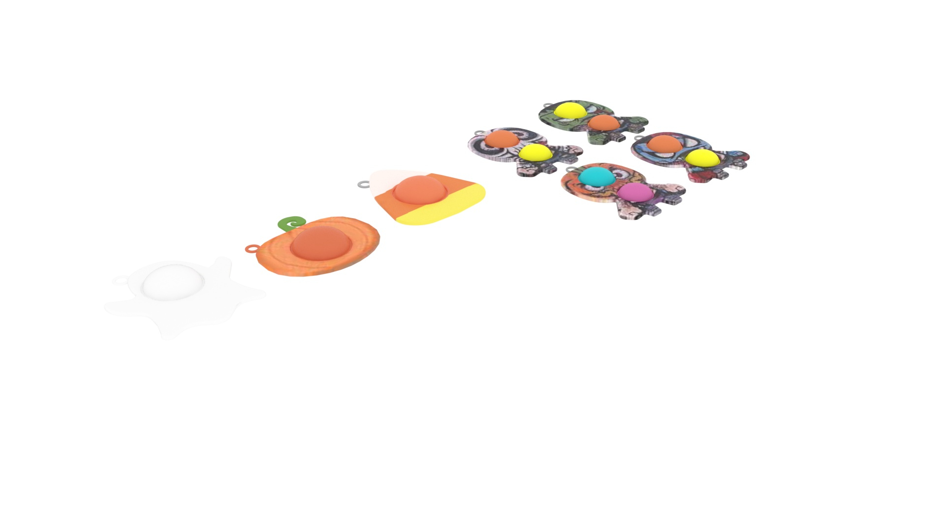 Halloween Simple Dimples Set 3D model - TurboSquid 1792959
