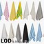 Hanging bath towel set LODs