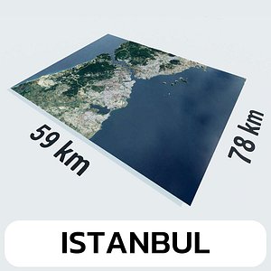 Istanbul Turkey City Landscape 3D Model