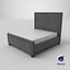 Cama King Size Marselha Grafite Vintage Veludo