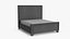 Cama King Size Marselha Grafite Vintage Veludo