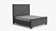 Cama King Size Marselha Grafite Vintage Veludo