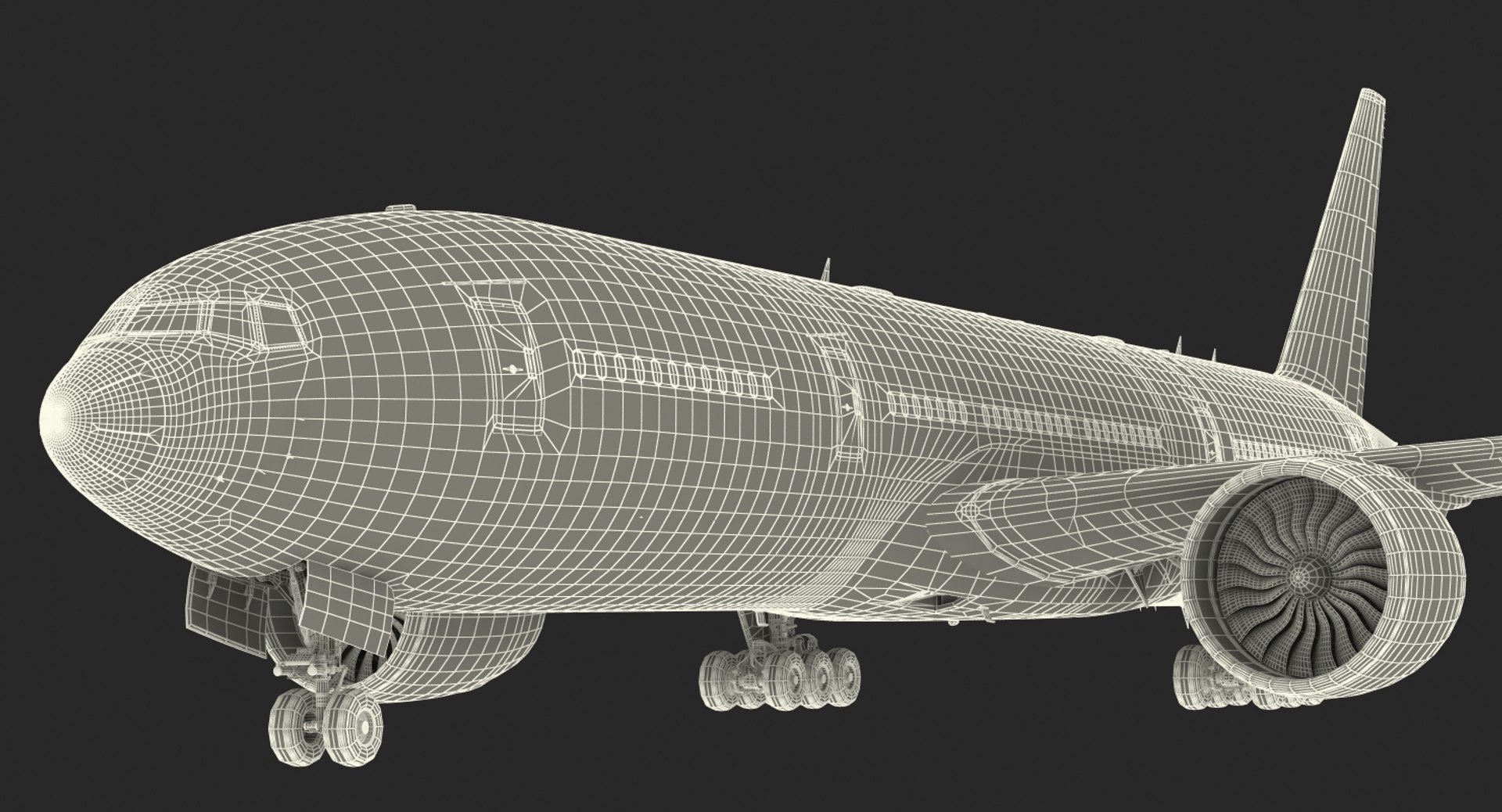 3d model boeing 777 200er singapore