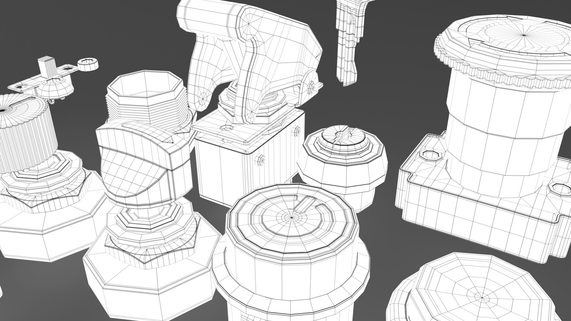 Buttons Switches 3D Model TurboSquid 1477932