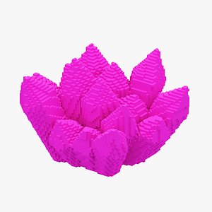 Pink Voxel Crystal