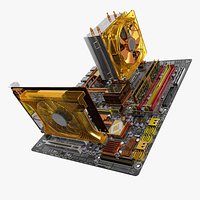 GA-EP45-DQ6 Motherboard with GV-N220OC Video Card Multi-Format