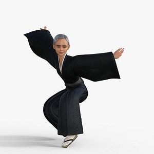 Samurai Character Rigged 3D model