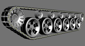 3d model main battle tank track