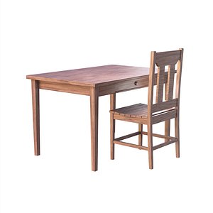 Table and Chair 3D model