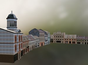 3D Council Square - Historic Landmark from Brasov model