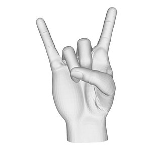 Realistic Hand model pose gesture 4