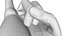 Realistic Hand model pose gesture 4