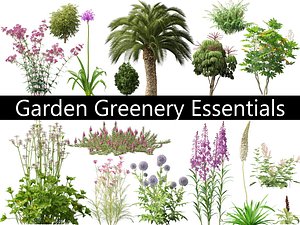3D Garden Greenery Essentials Pack 393Ds Max model