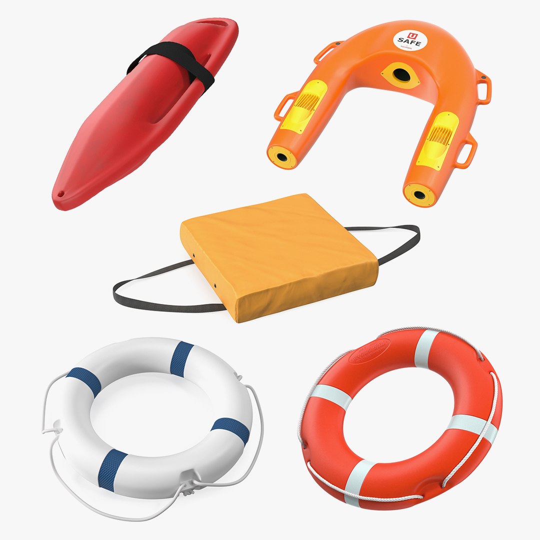Life Buoys Collection 3 3D model preview
