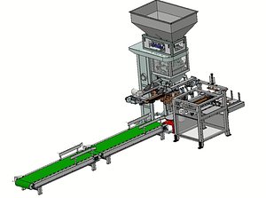 Bag Filling Machine and Automatic Packing Machine - 25-50kg Gravel Seed and Food Packaging System