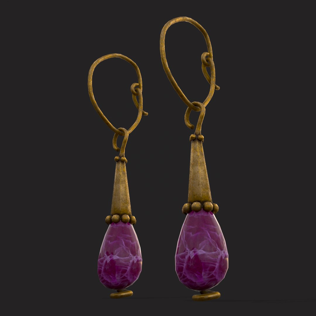 Medieval Lilac Amethyst Hanging Earings 3D model https://p.turbosquid.com/ts-thumb/v3/MV7X8I/9Q/19/png/1654630507/1920x1080/fit_q87/1969b6a10617af5f0bc6d41438f3006aac892201/19.jpg