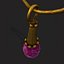 Mittelalterliche lila Amethyst hängende Ohrringe