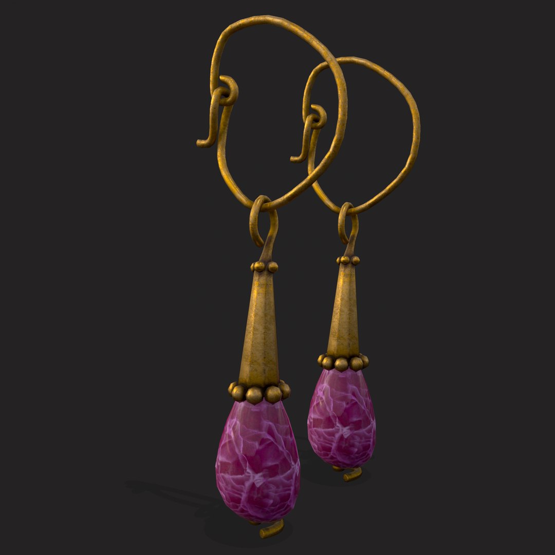 Medieval Lilac Amethyst Hanging Earings 3D model https://p.turbosquid.com/ts-thumb/v3/MV7X8I/YO/3/png/1654630506/1920x1080/fit_q87/41a9b6531b3b08194b9bb81e23ce359ba7f04b4d/3.jpg