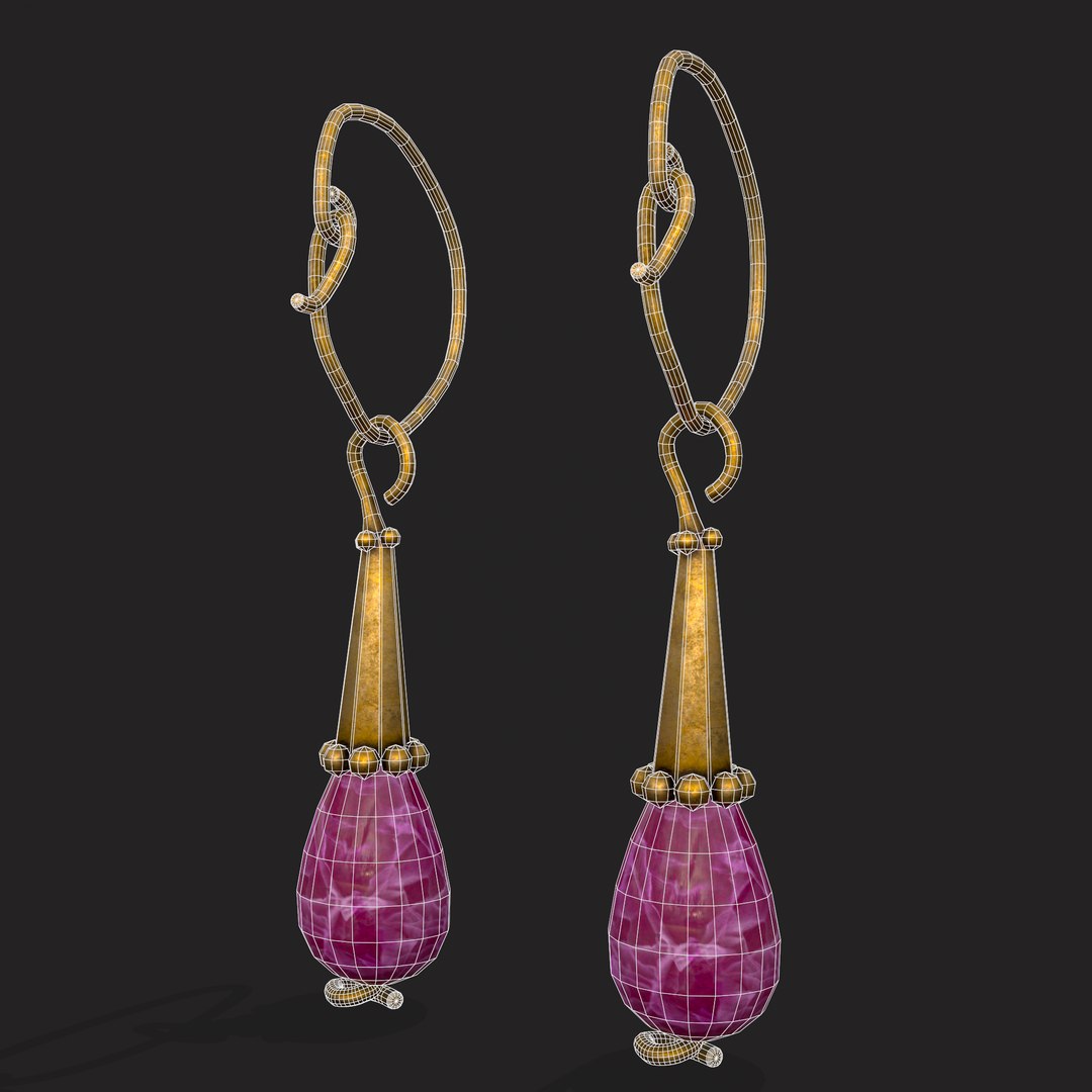 Medieval Lilac Amethyst Hanging Earings 3D model https://p.turbosquid.com/ts-thumb/v3/MV7X8I/xL/18/png/1654630507/1920x1080/fit_q87/d394502e9461dbd70d574a5c8e00e322bc33c5cc/18.jpg