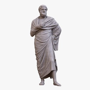 Philosopher Man Statue v2 3D