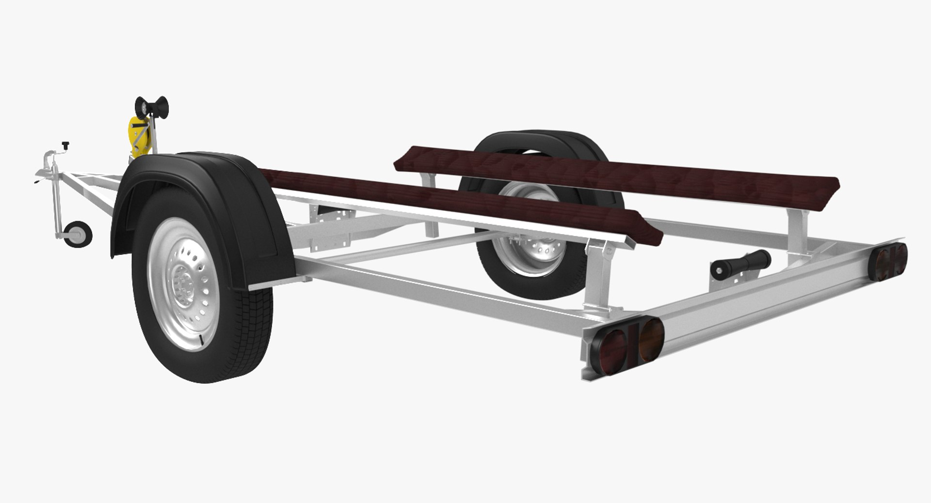 Boat Trailer Model TurboSquid 1333327
