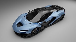 MCLAREN W1 2025 SPACE BLUE model