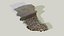Scanned stairs with stones