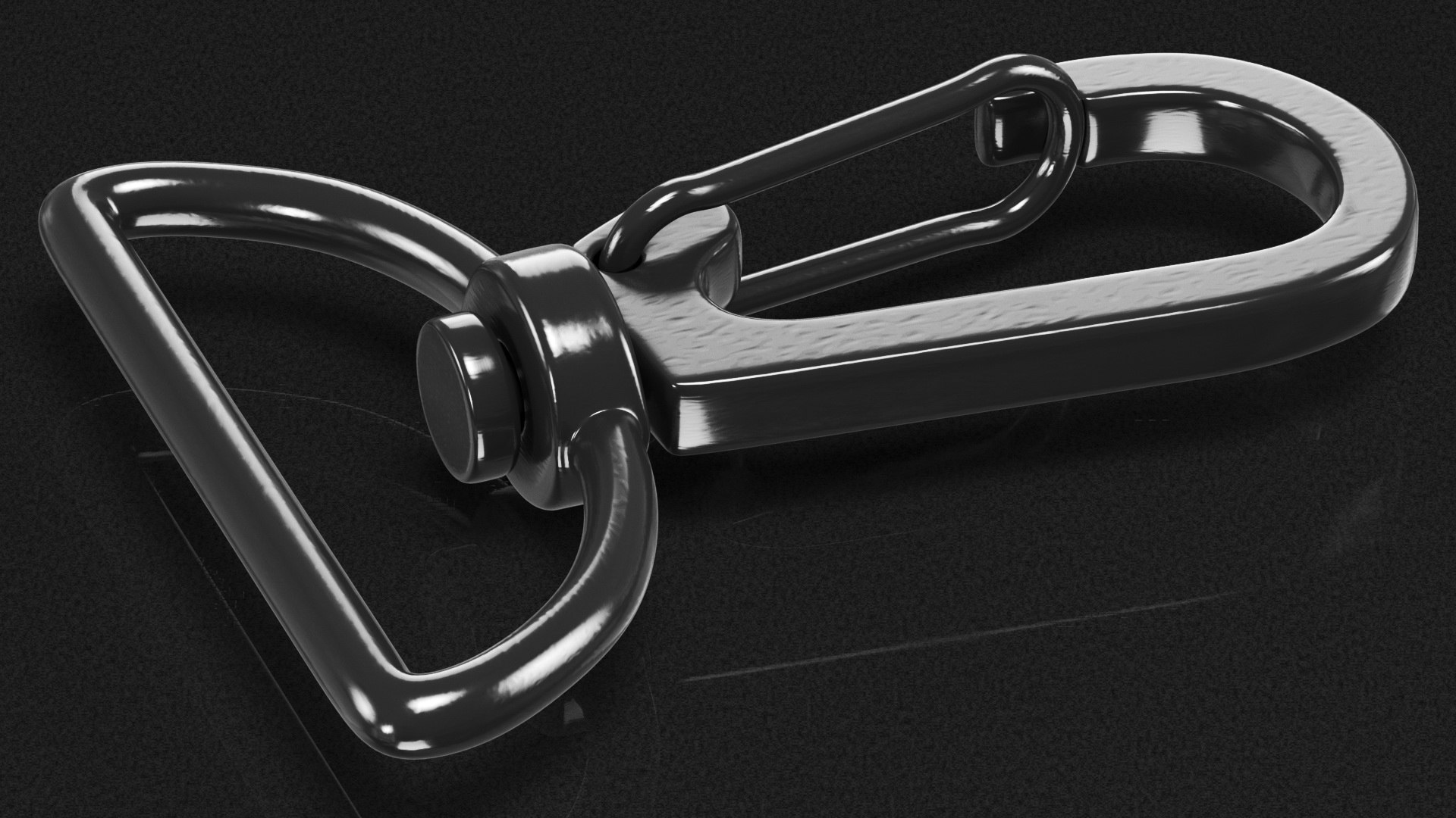 3D Metal Swivel Clasp Snap Hook Black TurboSquid 1777280