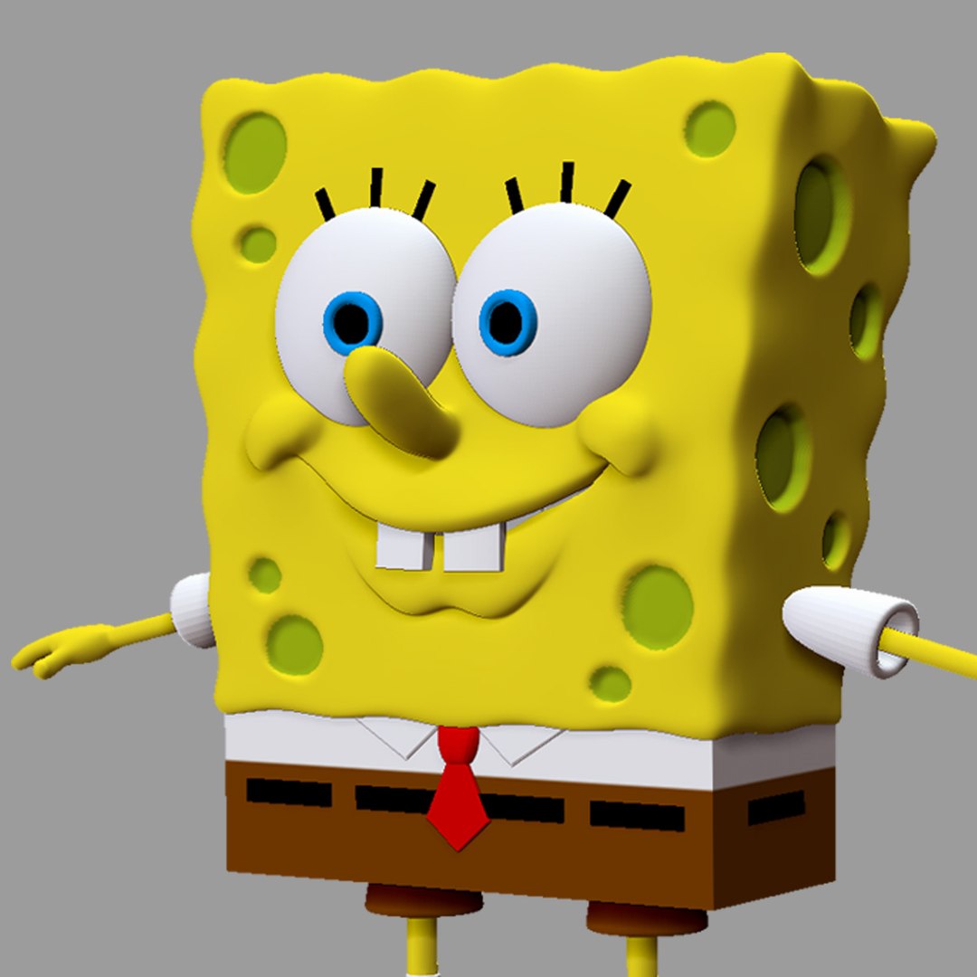 Spongebob Model TurboSquid 1637533