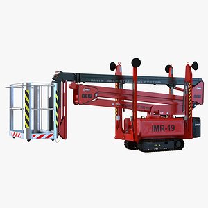 telescopic boom lift red max