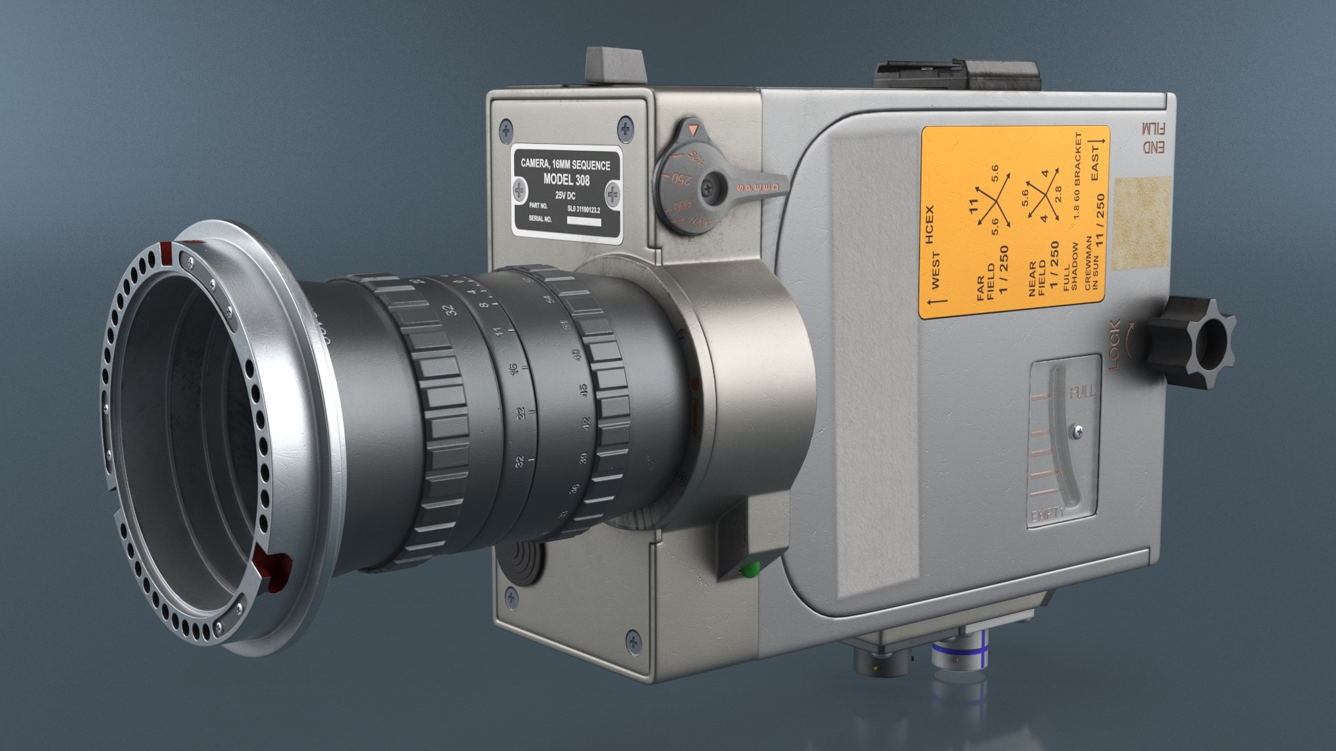 3D Apollo 11 Data Acquisition Camera - TurboSquid 2461667