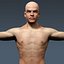 3d model human male body muscular