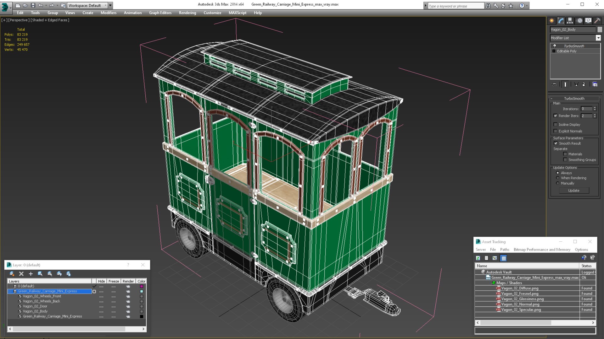 3D Green Railway Carriage Mini Express model https://p.turbosquid.com/ts-thumb/v3/iDKmwp/X6/greenrailwaycarriageminiexpressvray3dmodel019/jpg/1681900925/1920x1080/fit_q87/0835c875fc4f1cefa1a7a6a1efa03d812ced7b8c/greenrailwaycarriageminiexpressvray3dmodel019.jpg