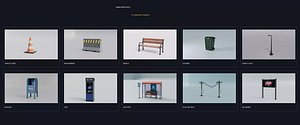 3D Low Poly Urban Props Pack 10 Game Ready City Assets