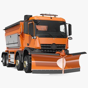 3D model gritter truck rigged